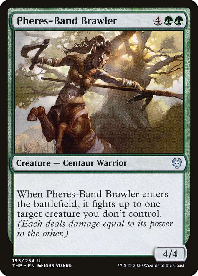 Pheres-Band Brawler – Uncommon Magic: The Gathering card from Theros Beyond Death (#193)