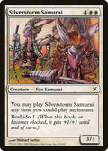 Silverstorm Samurai – Common Magic: The Gathering card from Betrayers of Kamigawa (#22)