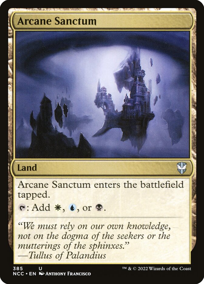 Arcane Sanctum – Uncommon Magic: The Gathering card from New Capenna Commander (#385)