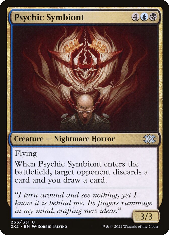 Psychic Symbiont – Uncommon Magic: The Gathering card from Double Masters 2022 (#266)