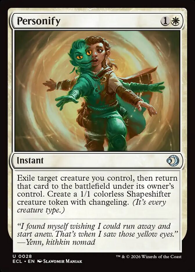 Personify – Uncommon Magic: The Gathering card from Lorwyn Eclipsed (#28)