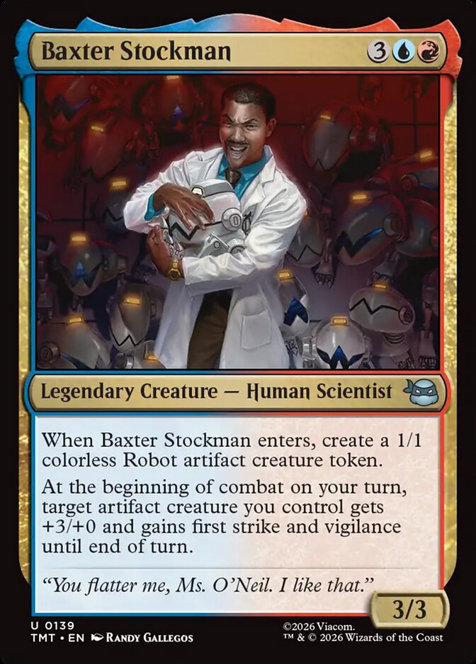 Baxter Stockman – Uncommon Magic: The Gathering card from Teenage Mutant Ninja Turtles (#139)