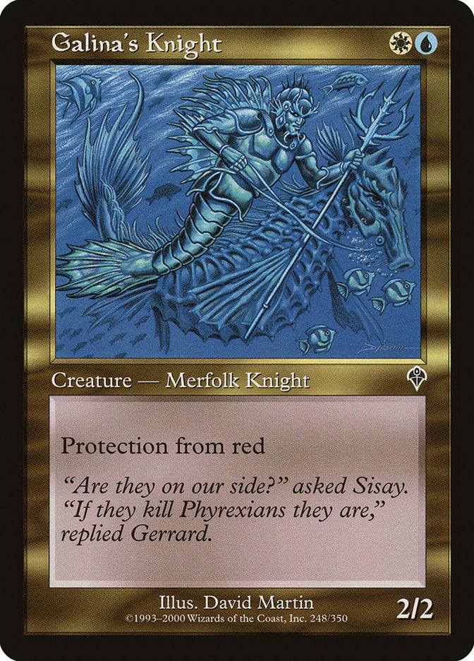 Galina's Knight – Common Magic: The Gathering card from Invasion (#248)