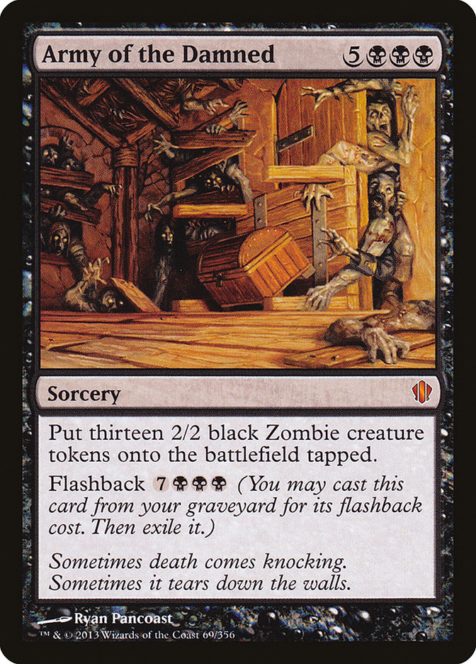 Army of the Damned – Mythic Magic: The Gathering card from Commander 2013 (#69)