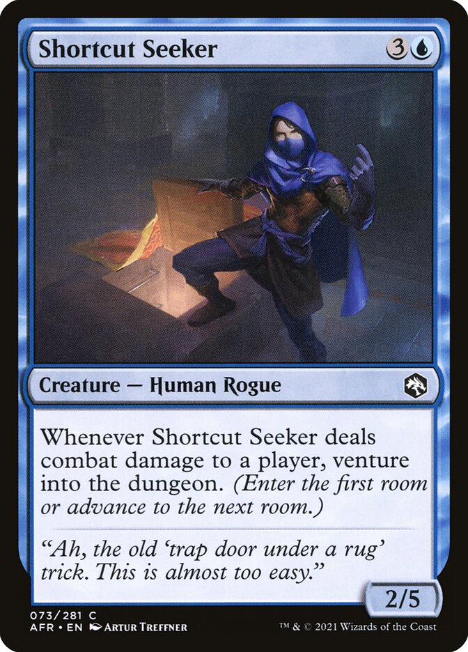 Shortcut Seeker – Common Magic: The Gathering card from Adventures in the Forgotten Realms (#73)