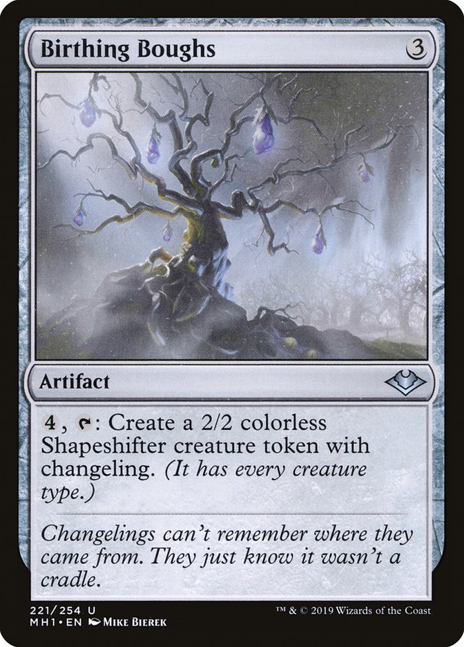 Birthing Boughs – Uncommon Magic: The Gathering card from Modern Horizons (#221)