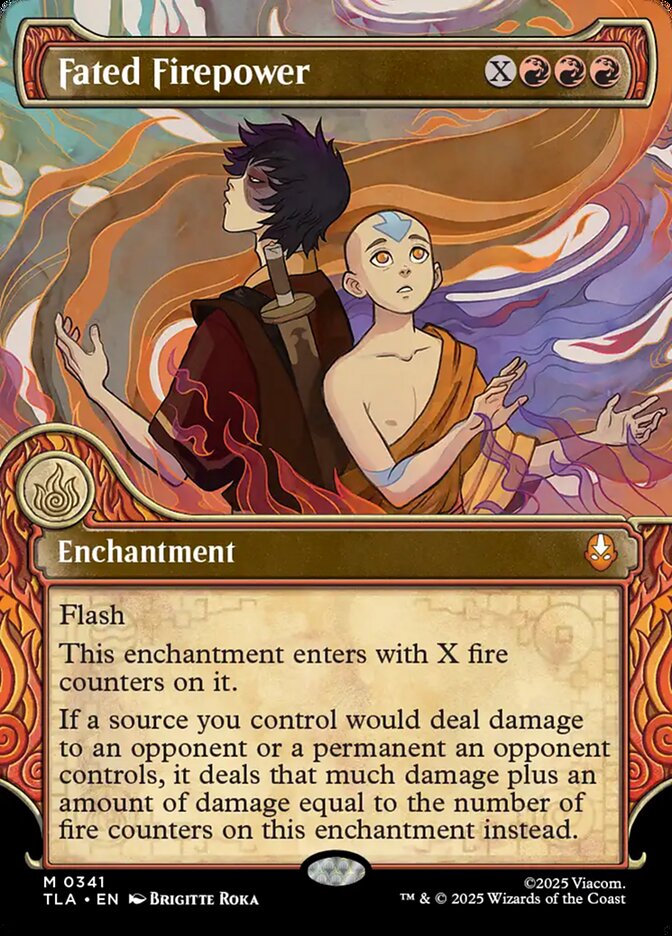 Fated Firepower – Mythic Magic: The Gathering card from Avatar: The Last Airbender (#341)