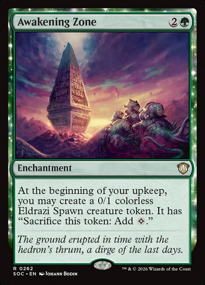 Awakening Zone – Rare Magic: The Gathering card from Secrets of Strixhaven Commander (#262)