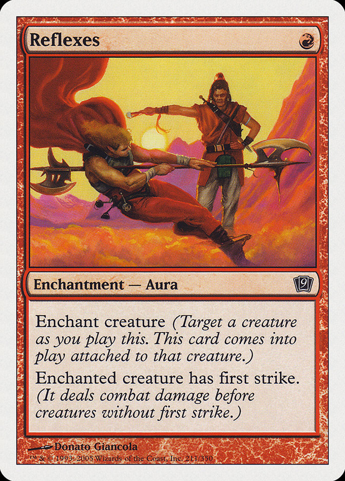 Reflexes – Common Magic: The Gathering card from Ninth Edition (#211)
