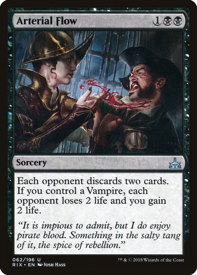 Arterial Flow – Uncommon Magic: The Gathering card from Rivals of Ixalan (#62)