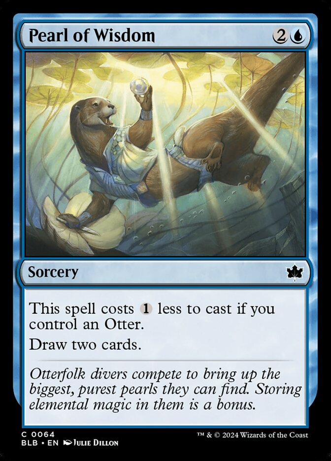 Pearl of Wisdom – Common Magic: The Gathering card from Bloomburrow (#64)
