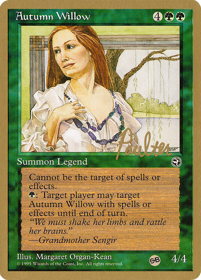 Autumn Willow – Rare Magic: The Gathering card from Pro Tour Collector Set (#pp83sb)