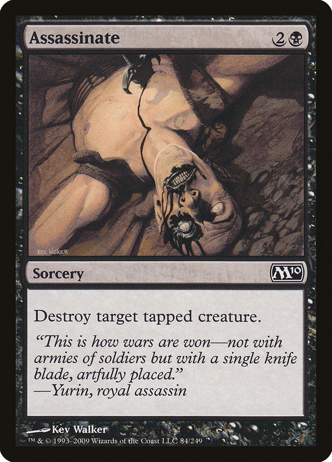 Assassinate – Common Magic: The Gathering card from Magic 2010 (#84)
