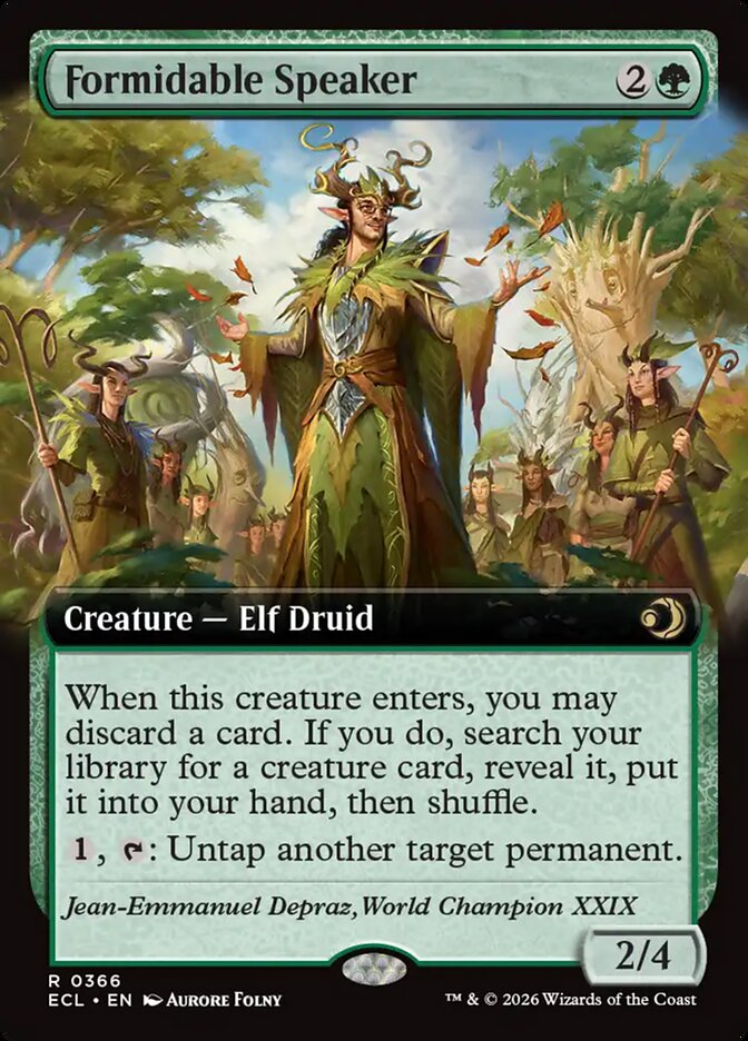 Formidable Speaker – Rare Magic: The Gathering card from Lorwyn Eclipsed (#366)