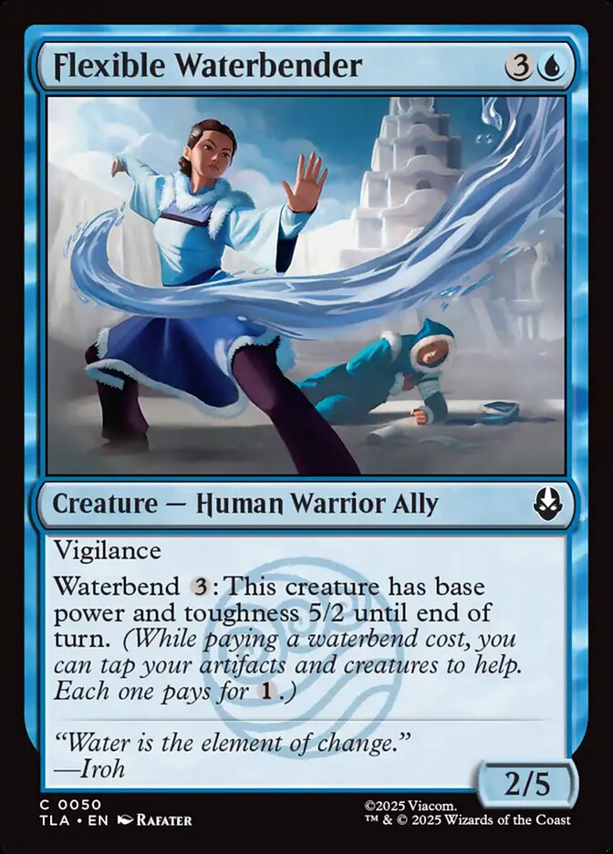 Flexible Waterbender – Common Magic: The Gathering card from Avatar: The Last Airbender (#50)
