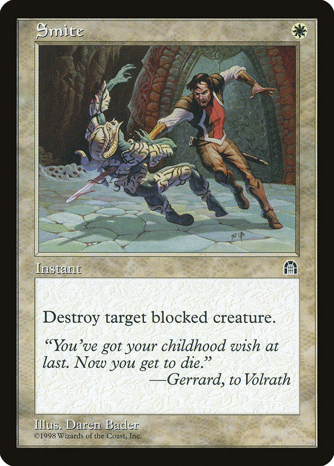 Smite – Common Magic: The Gathering card from Stronghold (#17)