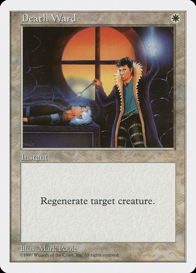 Death Ward – Common Magic: The Gathering card from Fifth Edition (#25)