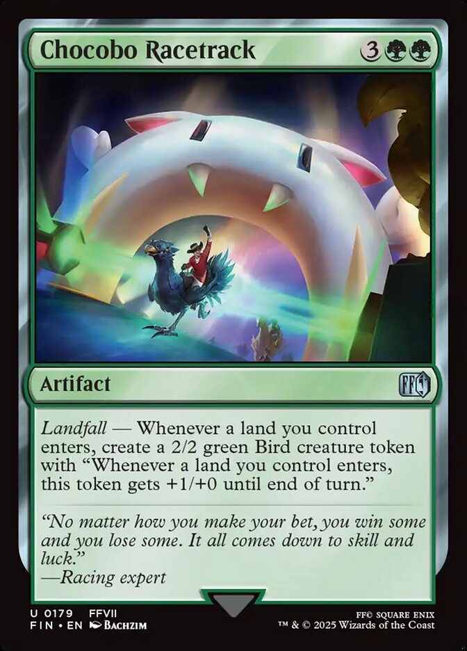 Chocobo Racetrack – Uncommon Magic: The Gathering card from Final Fantasy (#179)