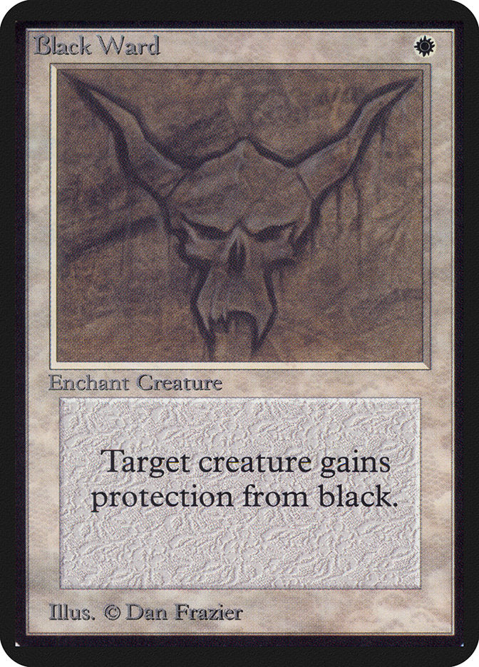 Black Ward – Uncommon Magic: The Gathering card from Limited Edition Alpha (#5)