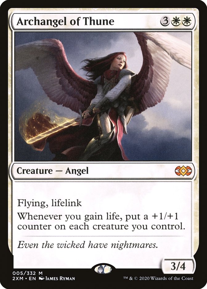 Archangel of Thune – Mythic Magic: The Gathering card from Double Masters (#5)