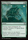 Beast Within – Uncommon Magic: The Gathering card from Duskmourn: House of Horror Commander (#80)