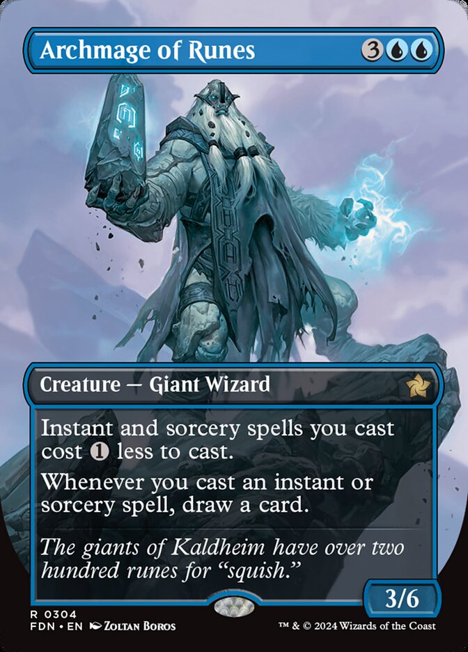 Archmage of Runes – Rare Magic: The Gathering card from Foundations (#304)