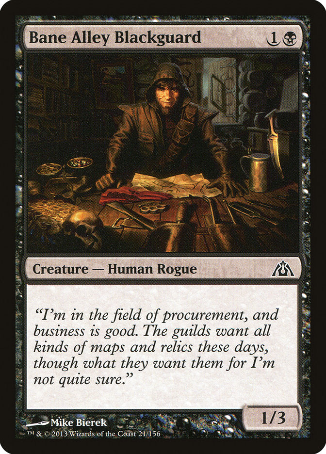 Bane Alley Blackguard – Common Magic: The Gathering card from Dragon's Maze (#21)