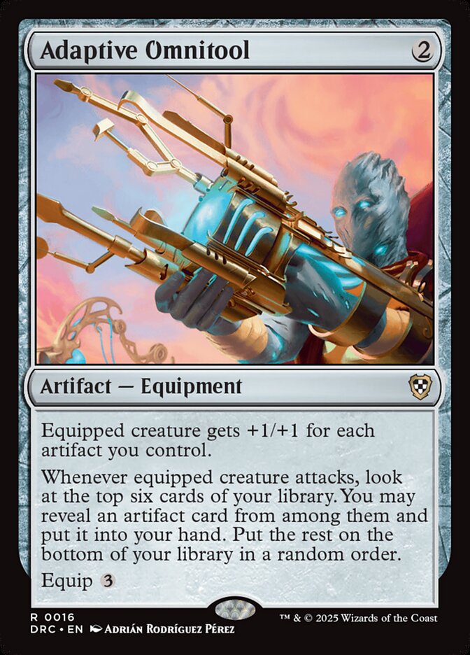 Adaptive Omnitool – Rare Magic: The Gathering card from Aetherdrift Commander (#16)