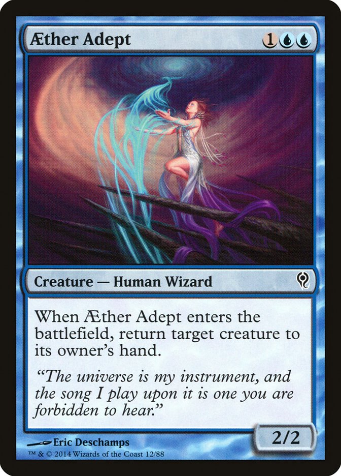 Aether Adept – Common Magic: The Gathering card from Duel Decks: Jace vs. Vraska (#12)