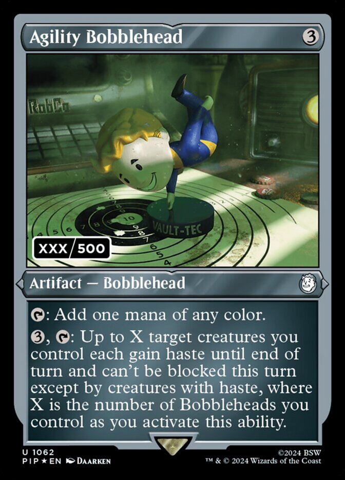 Agility Bobblehead – Uncommon Magic: The Gathering card from Fallout (#1062)