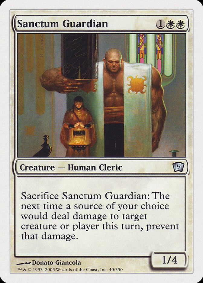 Sanctum Guardian – Uncommon Magic: The Gathering card from Ninth Edition (#40)
