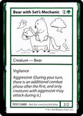 Bear with Set's Mechanic – Rare Magic: The Gathering card from Mystery Booster Playtest Cards 2021 (#71)