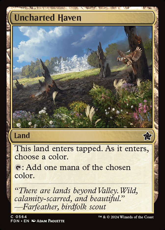 Uncharted Haven – Common Magic: The Gathering card from Foundations (#564)