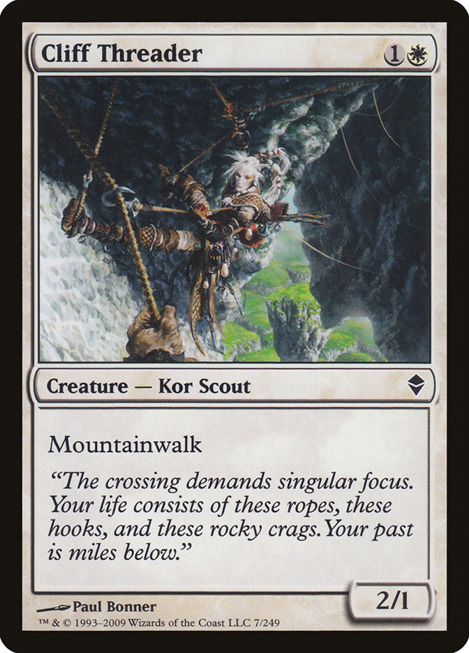 Cliff Threader – Common Magic: The Gathering card from Zendikar (#7)