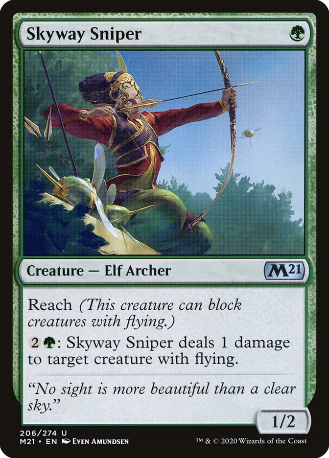 Skyway Sniper – Uncommon Magic: The Gathering card from Core Set 2021 (#206)