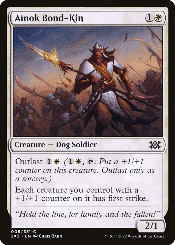 Ainok Bond-Kin – Common Magic: The Gathering card from Double Masters 2022 (#5)