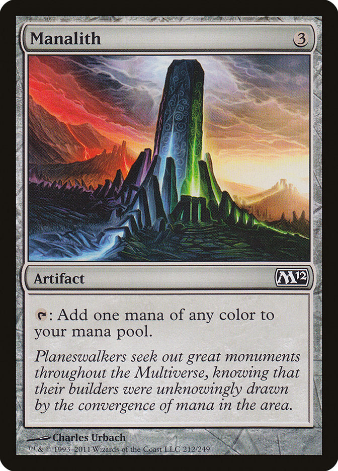 Manalith – Common Magic: The Gathering card from Magic 2012 (#212)