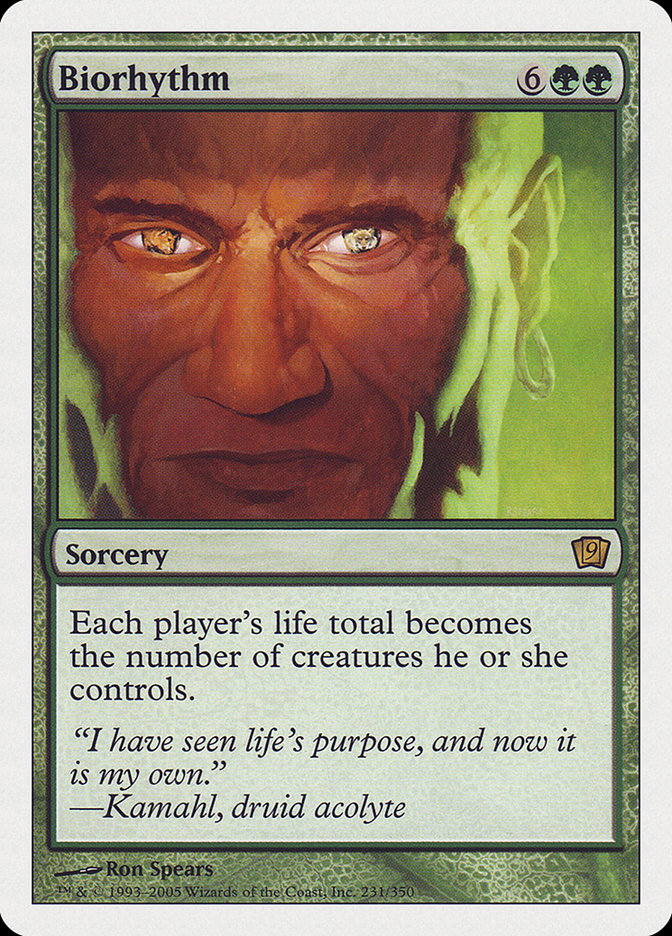 Biorhythm – Rare Magic: The Gathering card from Ninth Edition (#231)