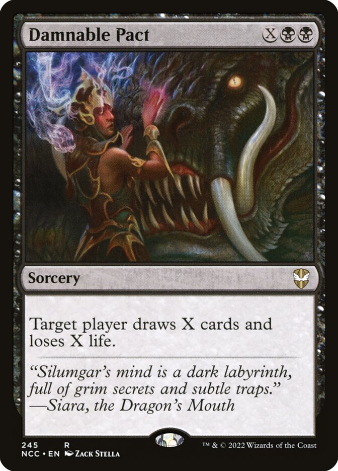 Damnable Pact – Rare Magic: The Gathering card from New Capenna Commander (#245)