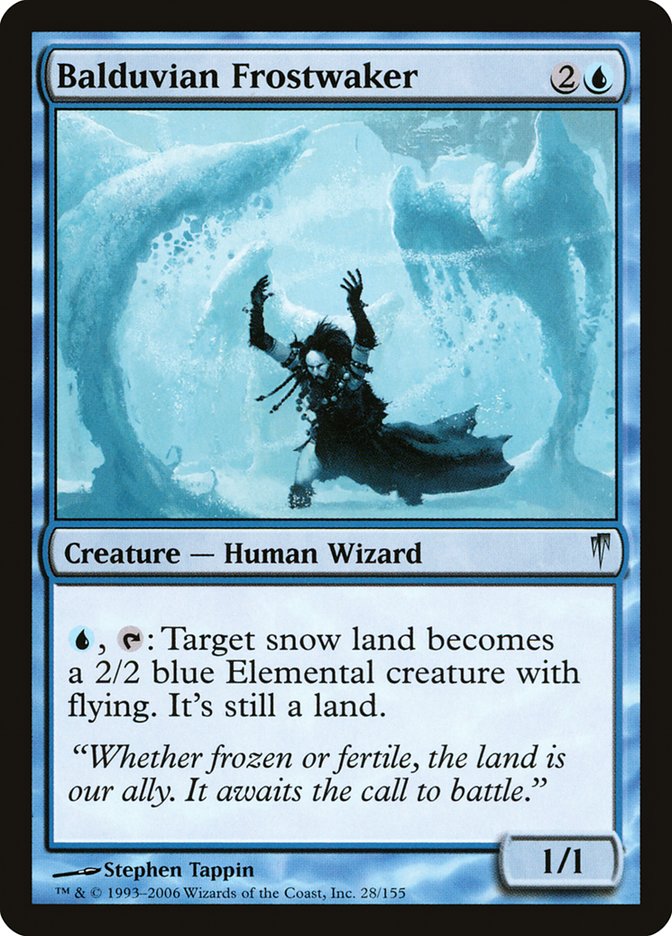 Balduvian Frostwaker – Uncommon Magic: The Gathering card from Coldsnap (#28)