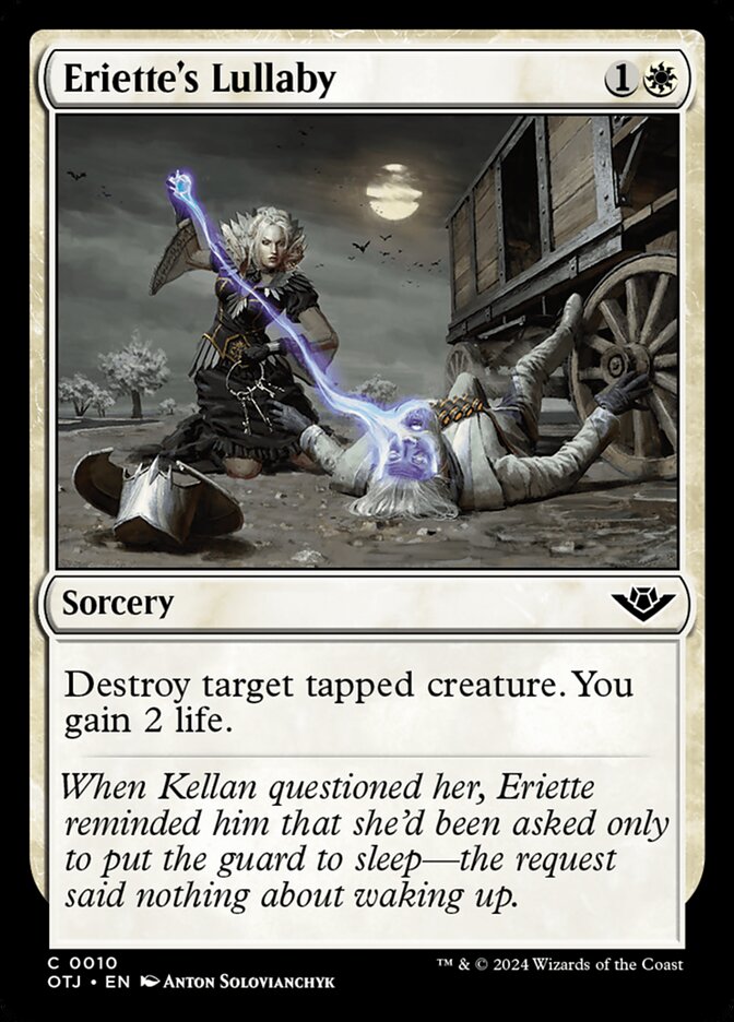 Eriette's Lullaby – Common Magic: The Gathering card from Outlaws of Thunder Junction (#10)