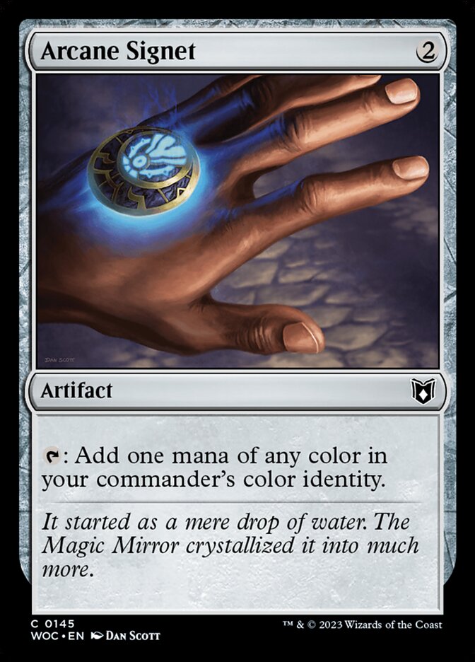 Arcane Signet – Common Magic: The Gathering card from Wilds of Eldraine Commander (#145)