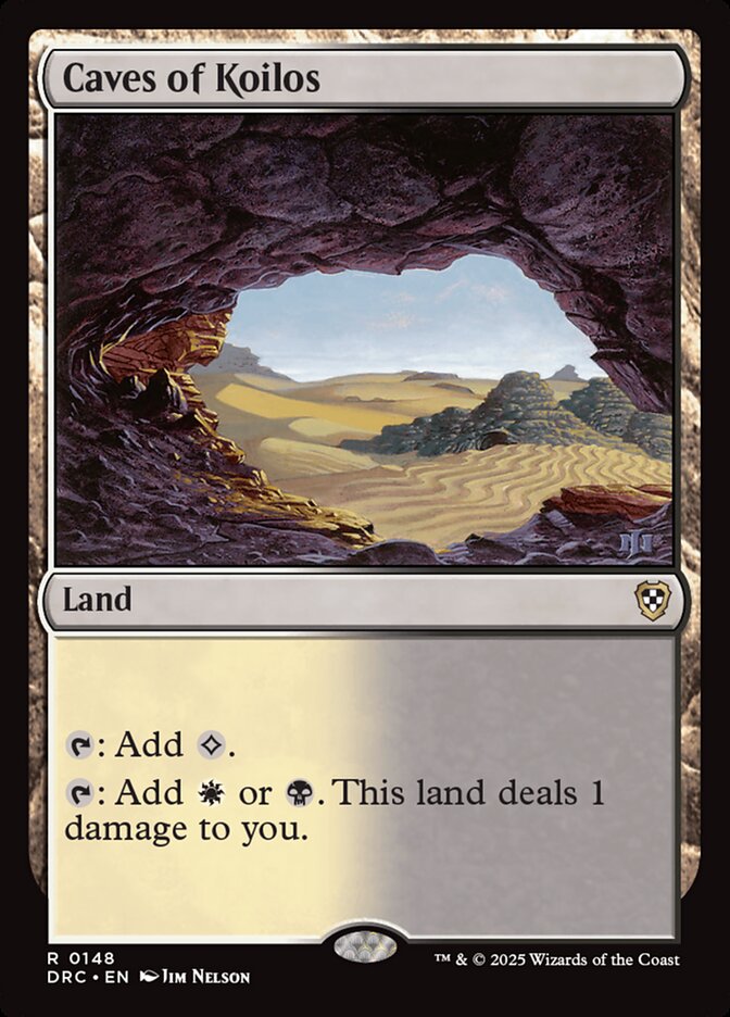 Caves of Koilos – Rare Magic: The Gathering card from Aetherdrift Commander (#148)