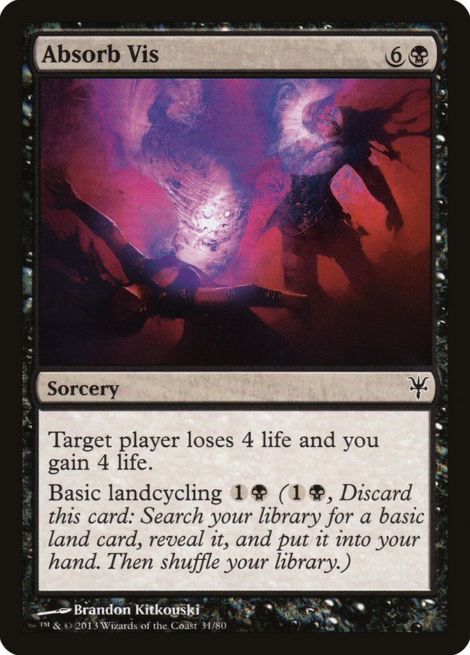 Absorb Vis – Common Magic: The Gathering card from Duel Decks: Sorin vs. Tibalt (#31)