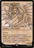 Ancient Gold Dragon – Mythic Magic: The Gathering card from Commander Legends: Battle for Baldur's Gate (#376)