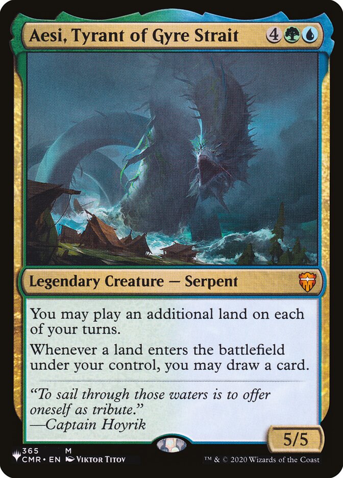 Aesi, Tyrant of Gyre Strait – Mythic Magic: The Gathering card from The List (#CMR-365)