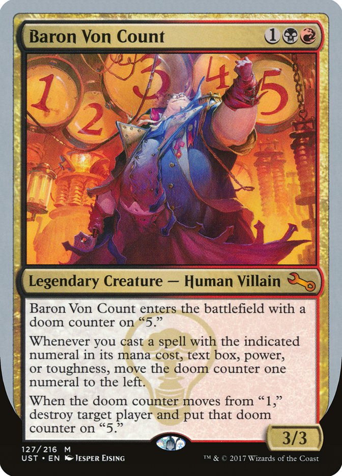 Baron Von Count – Mythic Magic: The Gathering card from Unstable (#127)
