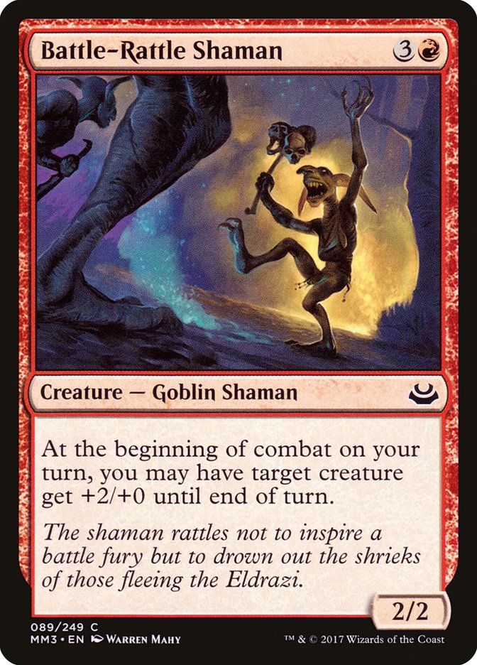 Battle-Rattle Shaman – Common Magic: The Gathering card from Modern Masters 2017 (#89)