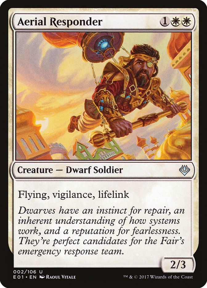 Aerial Responder – Uncommon Magic: The Gathering card from Archenemy: Nicol Bolas (#2)