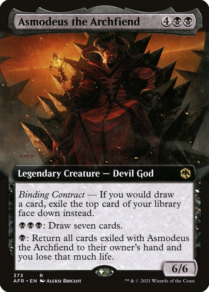 Asmodeus the Archfiend – Rare Magic: The Gathering card from Adventures in the Forgotten Realms (#373)